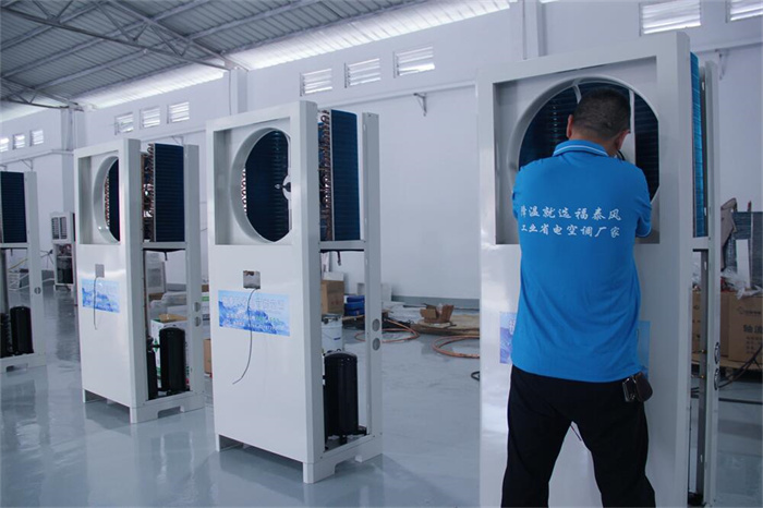 高温服装车间降温，工业省电空调来帮忙